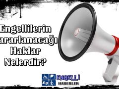 Engellilerin Yararlanacağı Haklar Nelerdir?
